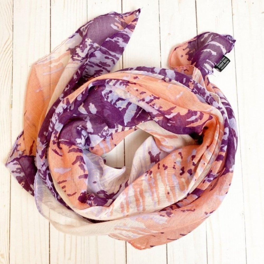 Multicolor Tie Dyed Lightweight Wrap Fashion Scarf